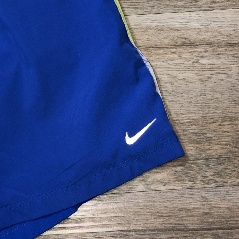 Nike Dri-FIT Running Training Shorts 9" Mens M Two-Tone Design Logo 547835-489 - Picture 2 of 11